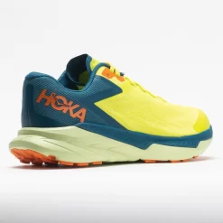 HOKA Zinal Men's Evening Primrose/Blue Coral -fashion shoes 047742 6