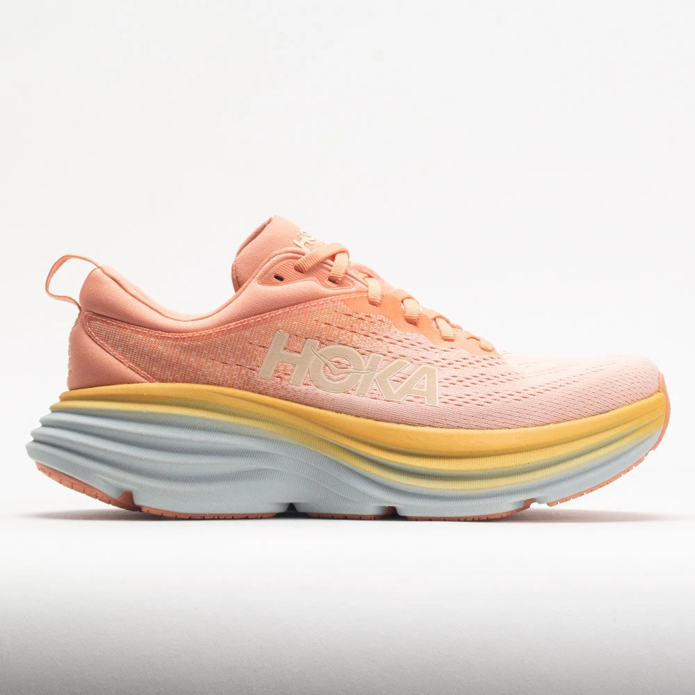 HOKA Bondi 8 Women's Shell Coral/Peach Parfait 1 HOKA Bondi 8 Women's Shell Coral/Peach Parfait