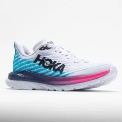 HOKA Mach 5 Women's White/Scuba Blue 10 HOKA Mach 5 Women's White/Scuba Blue -fashion shoes 048542 5