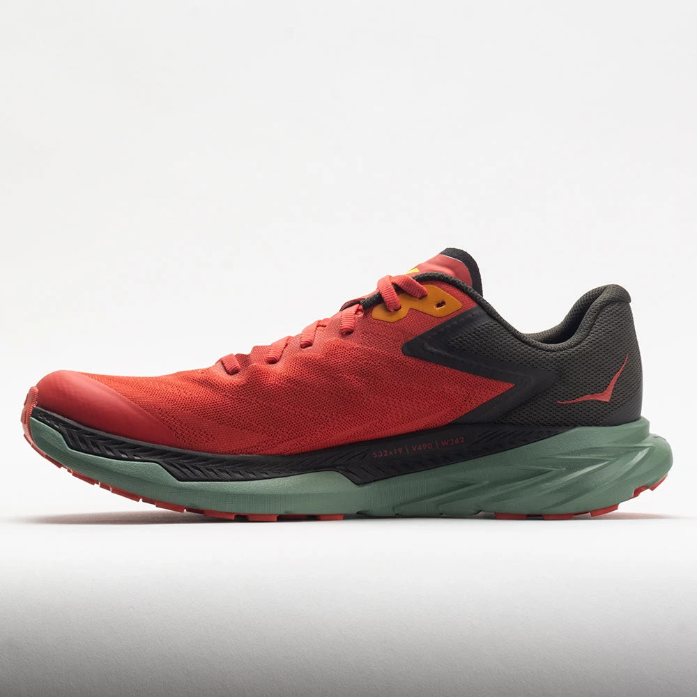 HOKA Zinal Men's Fiesta/Black Olive 2 HOKA Zinal Men's Fiesta/Black Olive - Image 2