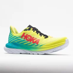 HOKA Mach 5 Men's Evening Primrose/Scuba Blue -fashion shoes 048630 5