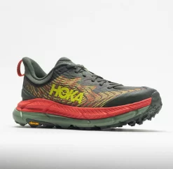HOKA Mafate Speed 4 Men's Thyme/Fiesta -fashion shoes 048635 5