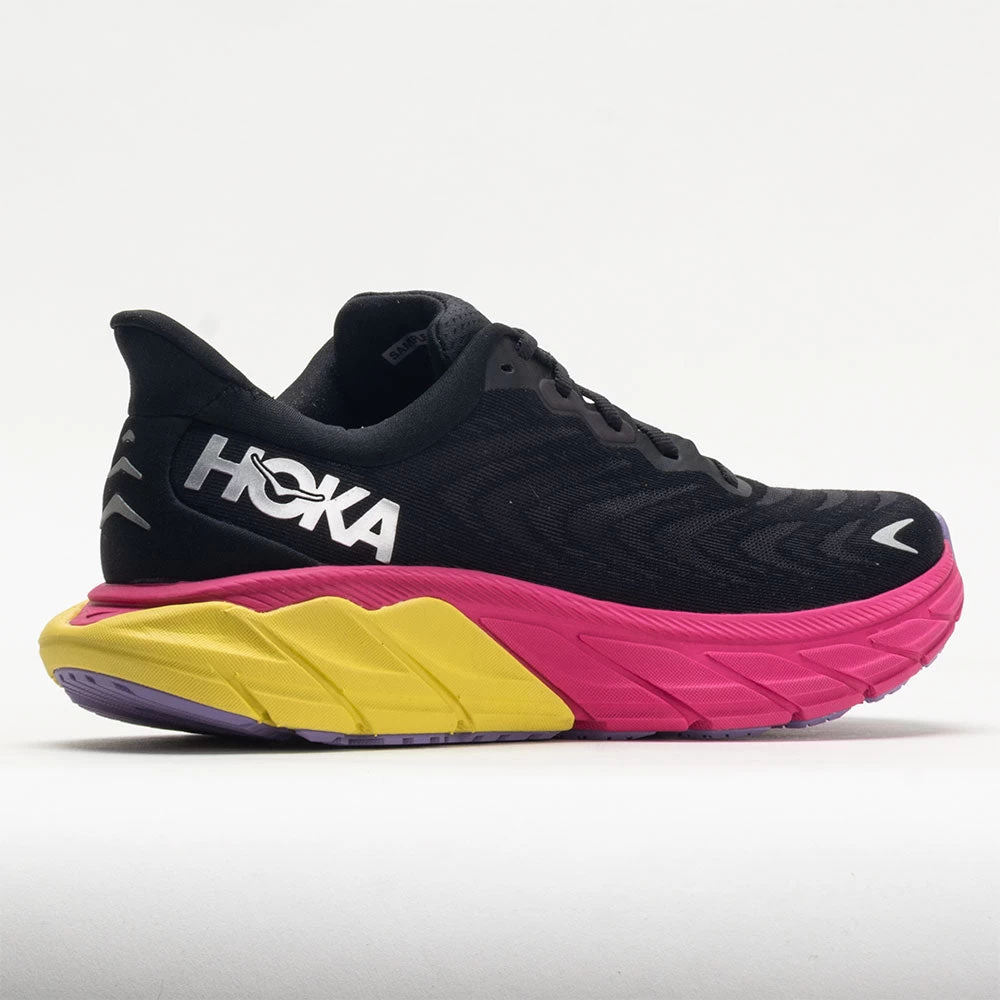 HOKA Arahi 6 Women's Black/Pink Yarrow 6 HOKA Arahi 6 Women's Black/Pink Yarrow - Image 6