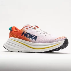 HOKA Bondi X Men's Blanc De Blanc/Flame 10 HOKA Bondi X Men's Blanc De Blanc/Flame -fashion shoes 049244 5