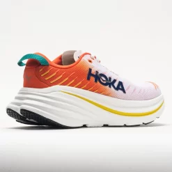 HOKA Bondi X Men's Blanc De Blanc/Flame 11 HOKA Bondi X Men's Blanc De Blanc/Flame -fashion shoes 049244 6