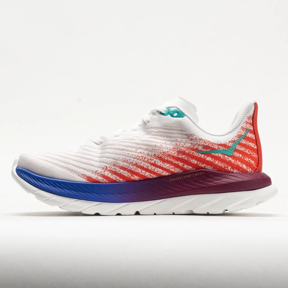 HOKA Mach 5 Women's White/Flame 2 HOKA Mach 5 Women's White/Flame - Image 2