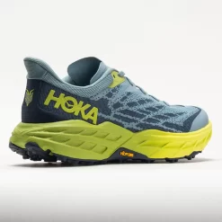 HOKA Speedgoat 5 Men's Stone Blue/Dark Citron -fashion shoes 049271 6