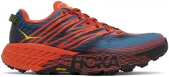 HOKA ONE ONE Speedgoat 4 - Men's Trail Shoes - Fiesta / Provincial Blue