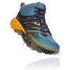 Hoka One One HOKA Women's Speedgoat Mid 2 Gore-Tex All-Terrain Running Shoes In Provincial Blue/Saffron