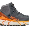 Hoka One One HOKA Men's Tennine Hike Gore-Tex Hiking Shoes In Castlerock/Persimmon Orange