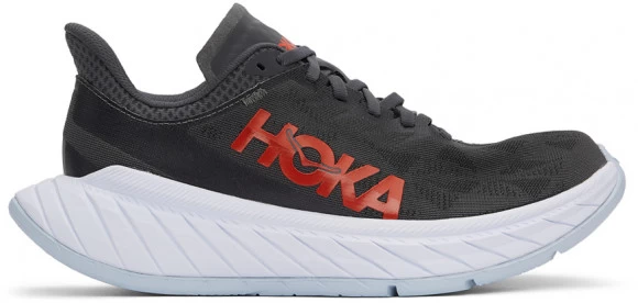 HOKA ONE ONE Carbon X 2 - Men's Racing Flats - Dark Shadow / Fiesta 1 HOKA ONE ONE Carbon X 2 - Men's Racing Flats - Dark Shadow / Fiesta