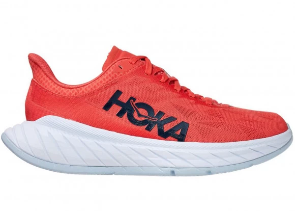 HOKA ONE ONE Carbon X 2 - Women's Running Shoes - Hot Coral / Black Iris 1 HOKA ONE ONE Carbon X 2 - Women's Running Shoes - Hot Coral / Black Iris