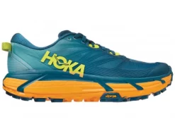 Hoka One One HOKA Men's Mafate Speed 3 Trail Running Shoes In Coastal Shade/Radiant Yellow