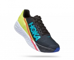 Hoka One One HOKA Rocket X Running Shoes In Black/Evening Primrose