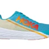 Hoka One One HOKA Rocket X Shoes In Scuba Blue/Luminary Green