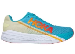 Hoka One One HOKA Rocket X Shoes In Scuba Blue/Luminary Green