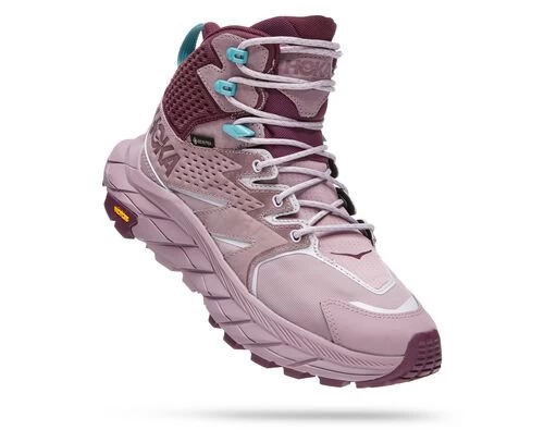 Hoka One One HOKA Women's Anacapa Mid Gore-Tex Hiking Shoes In Elderberry/Grape Wine 1 Hoka One One HOKA Women's Anacapa Mid Gore-Tex Hiking Shoes In Elderberry/Grape Wine