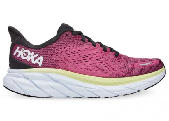 Hoka One One HOKA Women's Clifton 8 Shoes In Blue Graphite/Ibis Rose 1 Hoka One One HOKA Women's Clifton 8 Shoes In Blue Graphite/Ibis Rose