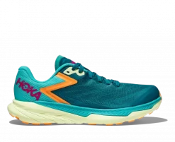 Hoka One One HOKA Men's Zinal All-Terrain Running Shoes In Deep Lake/Ceramic