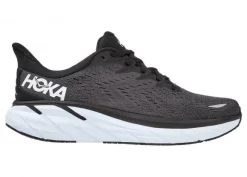 HOKA ONE ONE Clifton 8 - Men's Running Shoes - Black / White