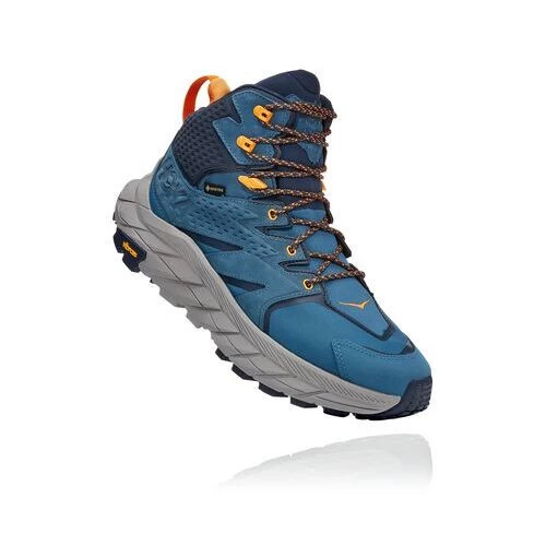 Hoka One One HOKA Men's Anacapa Mid Gore-Tex Hiking Shoes In Real Teal/Outer Space 1 Hoka One One HOKA Men's Anacapa Mid Gore-Tex Hiking Shoes In Real Teal/Outer Space