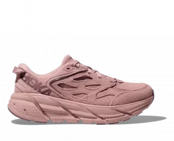 Hoka One One HOKA Clifton L Suede Shoes In Pale Mauve