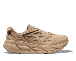 Hoka One One HOKA Clifton L Suede Shoes In Shifting Sand/Dune