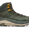 Hoka One One HOKA Men's Kaha 2 Gore-Tex Hiking Shoes In Duffel Bag/Radiant Yellow
