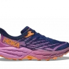 Hoka One One HOKA Women's Speedgoat 5 Hiking Shoes In Bellwether Blue/Cyclamen