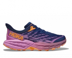 Hoka One One HOKA Women's Speedgoat 5 Hiking Shoes In Bellwether Blue/Cyclamen