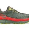 Hoka One One HOKA Men's Tecton X Trail Running Shoes In Thyme/Fiesta