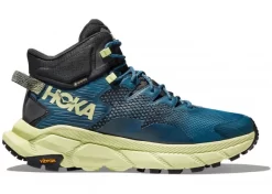 Hoka One One HOKA Men's Trail Code GORE-TEX Hiking Shoes In Blue Graphite/Blue Coral