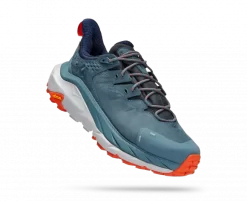 Hoka One One HOKA Men's Kaha 2 Low GORE-TEX Hiking Shoes In Goblin Blue/Harbor Mist