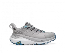 Hoka One One HOKA Women's Kaha 2 Low GORE-TEX Hiking Shoes In Sharkskin/Blue Coral