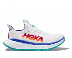 Hoka One One HOKA Women's Carbon X 3 Running Shoes In White/Flame