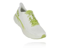 Hoka One One HOKA Men's Clifton 8 Shoes In Green Glow/Bright White