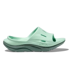 Hoka One One HOKA Ora Recovery Slide 3 Shoes Sandal In Mist Green/Trellis