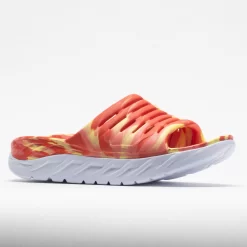 HOKA Ora Recovery Slide Swirl Unisex Yellow Pear/Fiesta -fashion shoes 570558 5