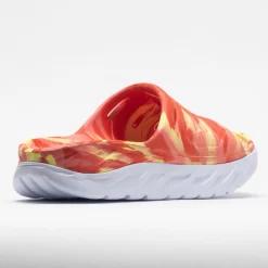 HOKA Ora Recovery Slide Swirl Unisex Yellow Pear/Fiesta -fashion shoes 570558 6