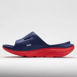 HOKA Ora Slide 3 Unisex Bellwether Blue/Red Alert -fashion shoes 570614 1