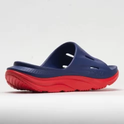 HOKA Ora Slide 3 Unisex Bellwether Blue/Red Alert -fashion shoes 570614 6